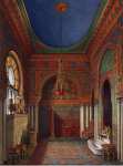 Hau Edward Petrovich Interiors of the Winter Palace. The Bathroom of Empress Alexandra Fyodorovna - Hermitage